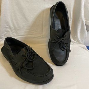 Black Sperry topsider size 12